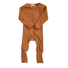 Load image into Gallery viewer, Organic Ribbed Romper - Clay
