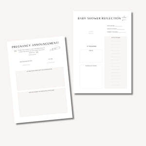 Printable/Digital  Pregnancy Journal