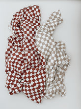 Load image into Gallery viewer, Organic Cotton + Bamboo Swaddle - Check
