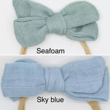 Load image into Gallery viewer, Organic Cotton + Bamboo Muslin Bows
