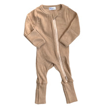 Load image into Gallery viewer, Organic Ribbed Romper - Honey
