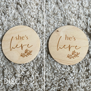 Double sided wooden disc - Slightly Imperfect