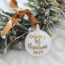 Load image into Gallery viewer, Personalised Glass Bauble
