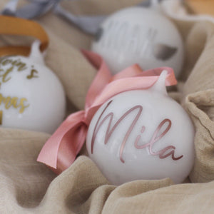 Personalised Glass Bauble
