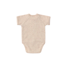 Load image into Gallery viewer, Organic Kimono Bodysuit. S/S Beige Speckled
